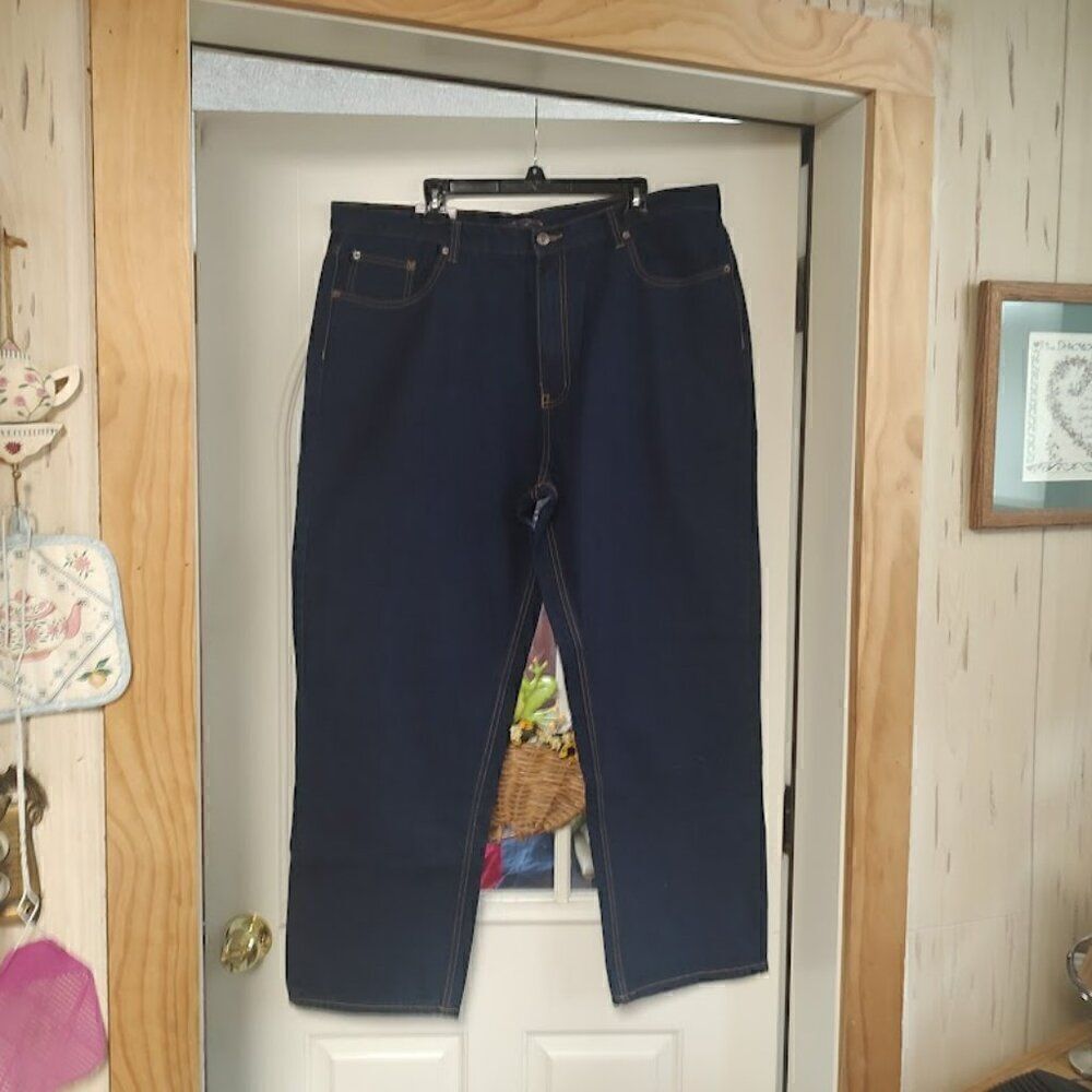 New Architect Relaxed Fit Dark Blue Jeans Size Men's 42/30